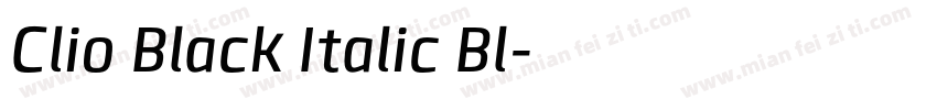 Clio Black Italic Bl字体转换